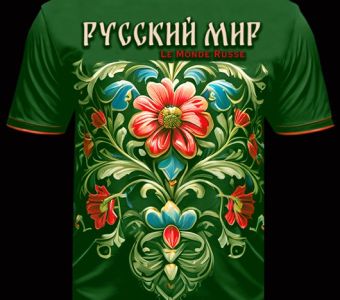 Футболка "РУССКИЙ МИР" зелёная